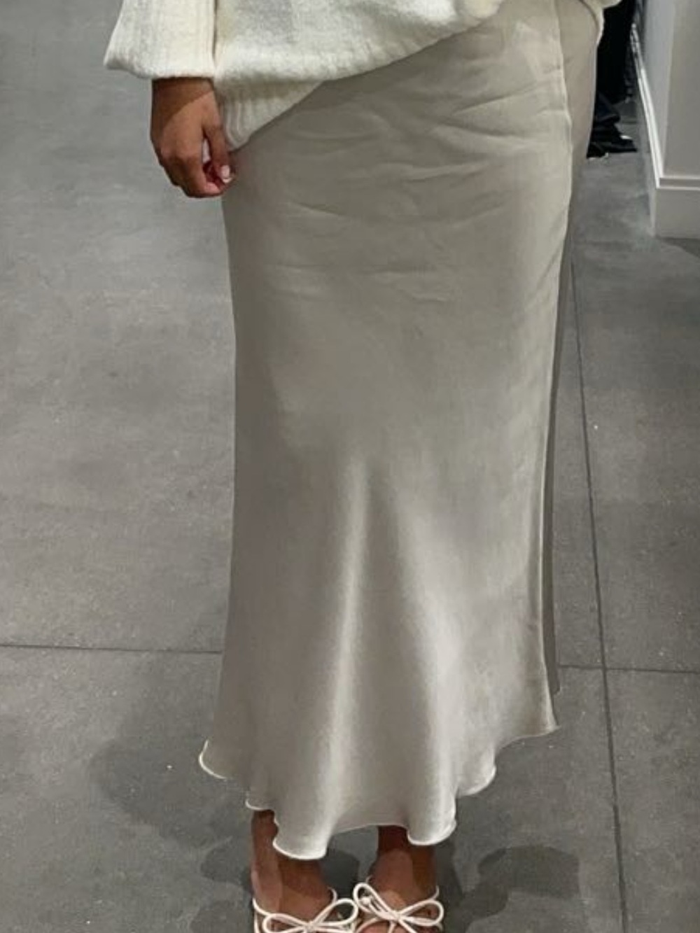 Satin skirt